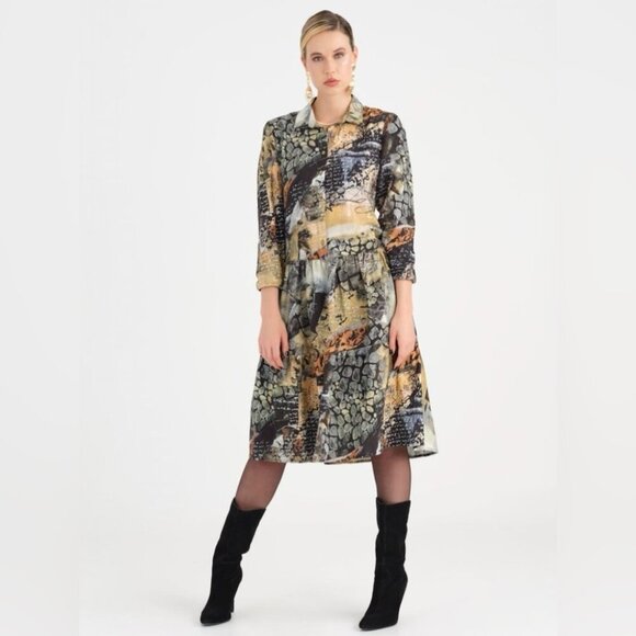 Simply Art by Dolcezza Dress “Postal” midi dress size large - Picture 8 of 8